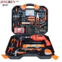 120pcs  Hardware Hand Tool Set  with electric screwdriver rechargeable lithium electric drill